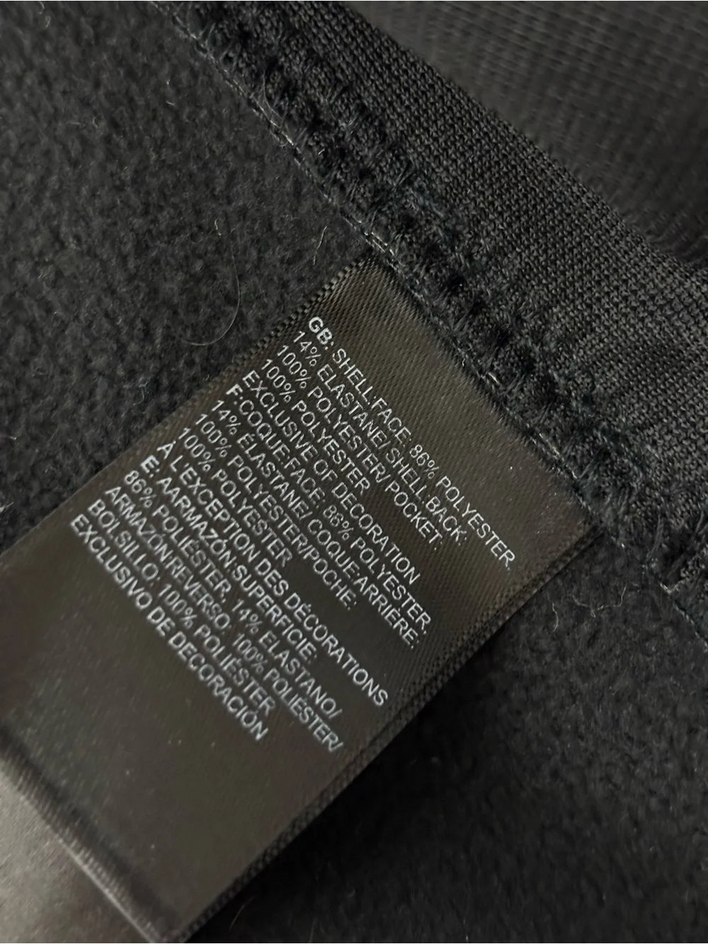The North Face Black Softshell Vest Jacket Men's Medium Full Zip Winter Fall